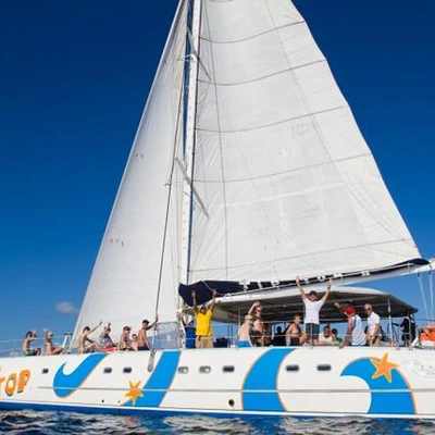 Sosua Tip Top Catamaran with Open Bar and Transportation