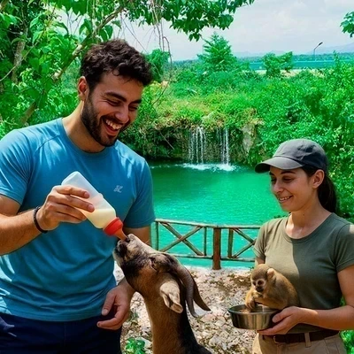 Monkey Sanctuary, Farm and Cenote Tour at Evolution Adventure Park - Transportation Included