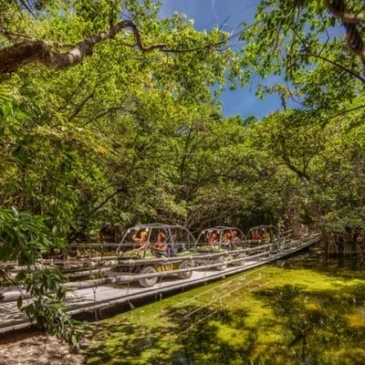 Xplor Tour: Jungle Trails, Caves and Ziplines - with Transportation 