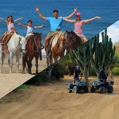Adventure Combo: ATV and Horseback Riding with Transportation