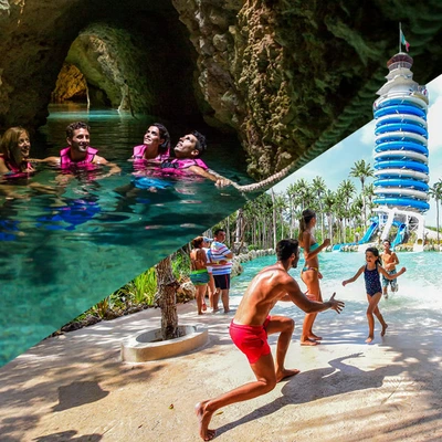Two-Day Adventure Pass: Xcaret Plus + Xel-Ha All-Inclusive