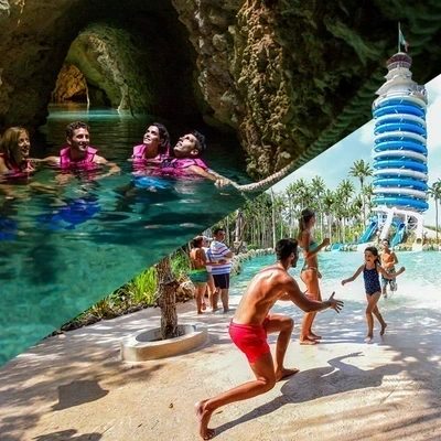 Two-Day Adventure Pass: Xcaret Plus + Xel-Ha All-Inclusive