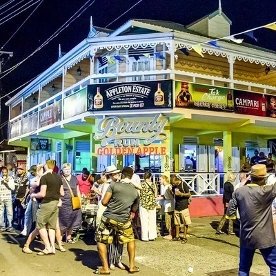 Gros Islet Street Party with Transportation