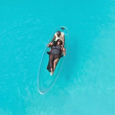 Couples Kayak Photoshoot in SXM: Professional Photos, Drone and Transportation