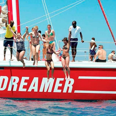 Mobay Sail: Catamaran and Snorkeling with Open Bar and Transportation